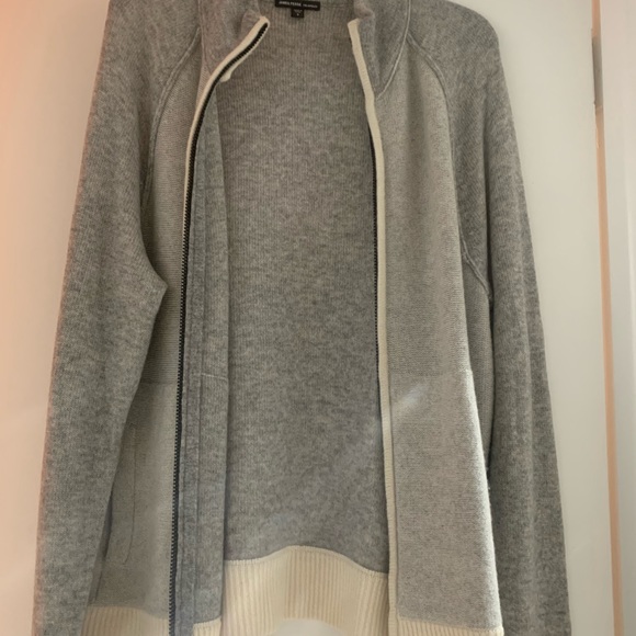 James Perse 100% Cashmere Zip Up Sweater - Picture 7 of 10
